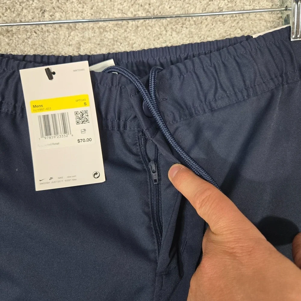 Nike Pants Mens Small (30x28) Blue Standard Fit Taper HJ1997-451 NEW